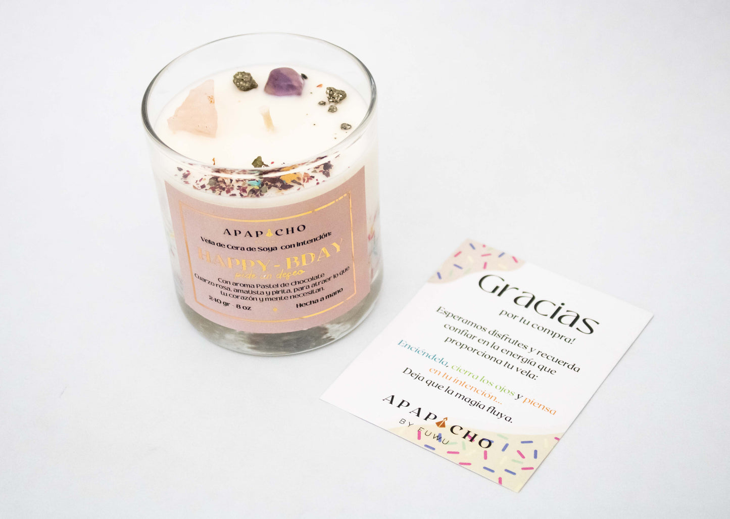 Vela aromatica Happy Birthday