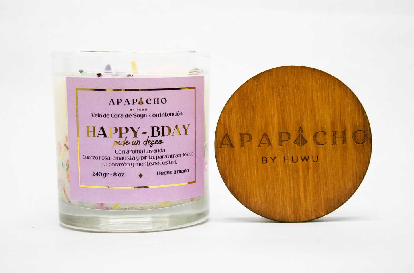 Vela aromatica Happy Birthday